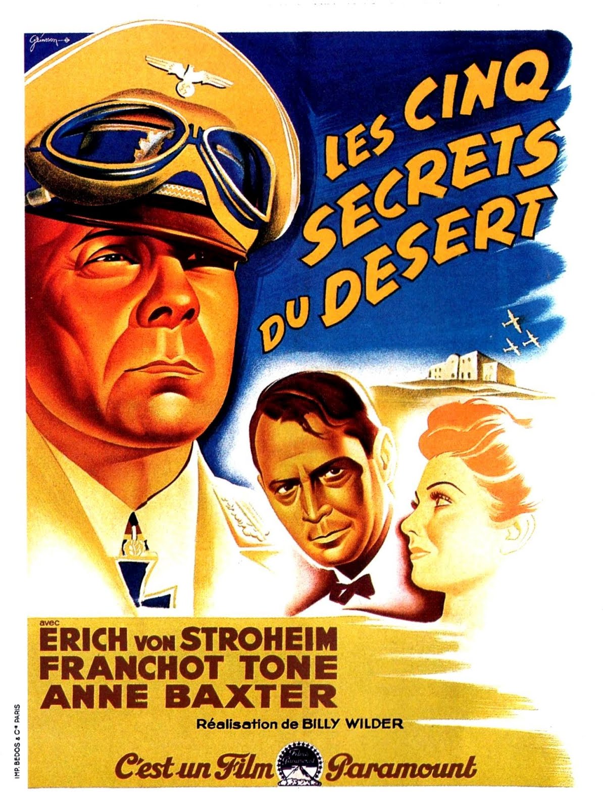 Les cinq secrets du désert (1943) Billy Wilder - Five graves to Cairo (04.01.1943 / 20.02.1943)
