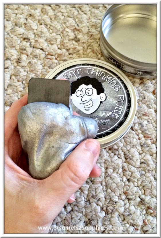 Crazy Aaron's Super Magnetic Quicksilver Thinking Putty  |  www.3Garnets2Sapphires.com