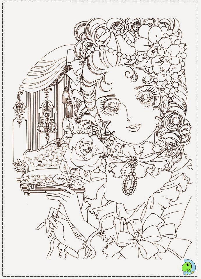 Dinokids - Desenhos para colorir: Desenhos de Lady Oscar para colorir