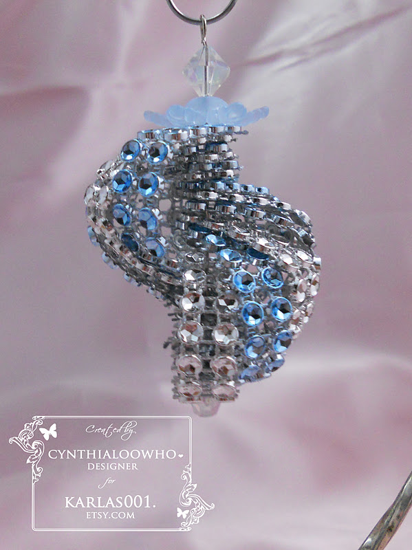 ♥♥♥Cynthialoowho♥♥♥ Bling Spiral Ornament!