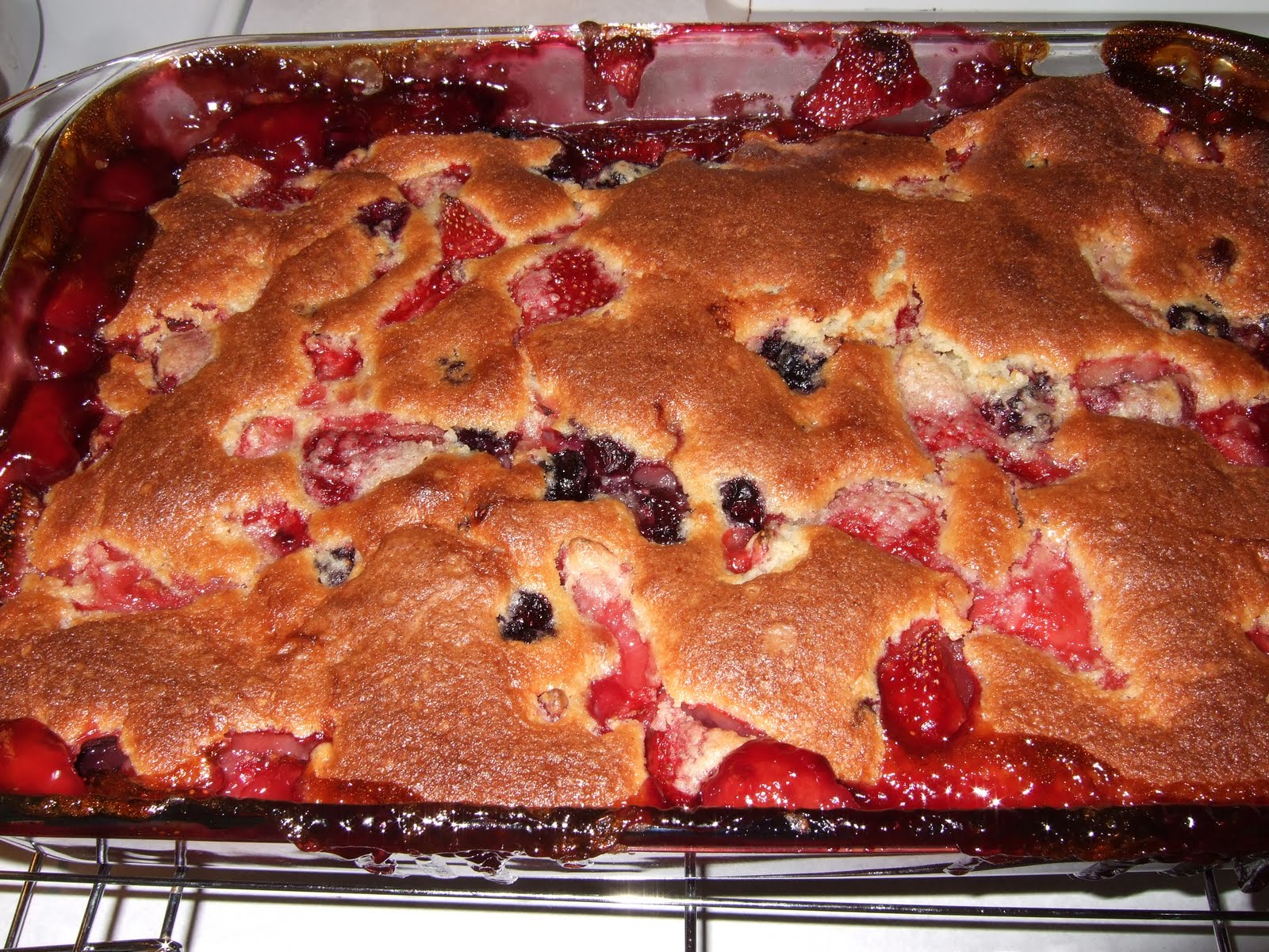 MixedBerry Spoon Cake Her Yellow Apron