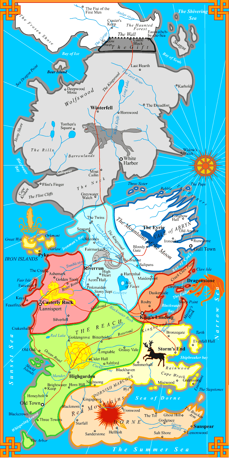 Nerdovore Maps And Family Trees Of Westeros Nerdovore Maps And Family Trees Of Westeros
