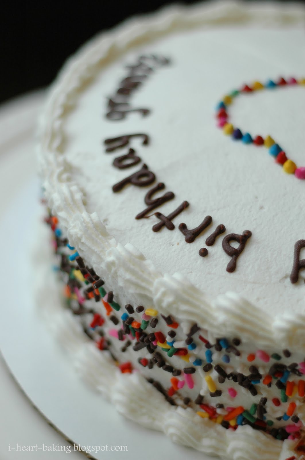 i heart baking! rainbow sprinkles birthday cake for grant