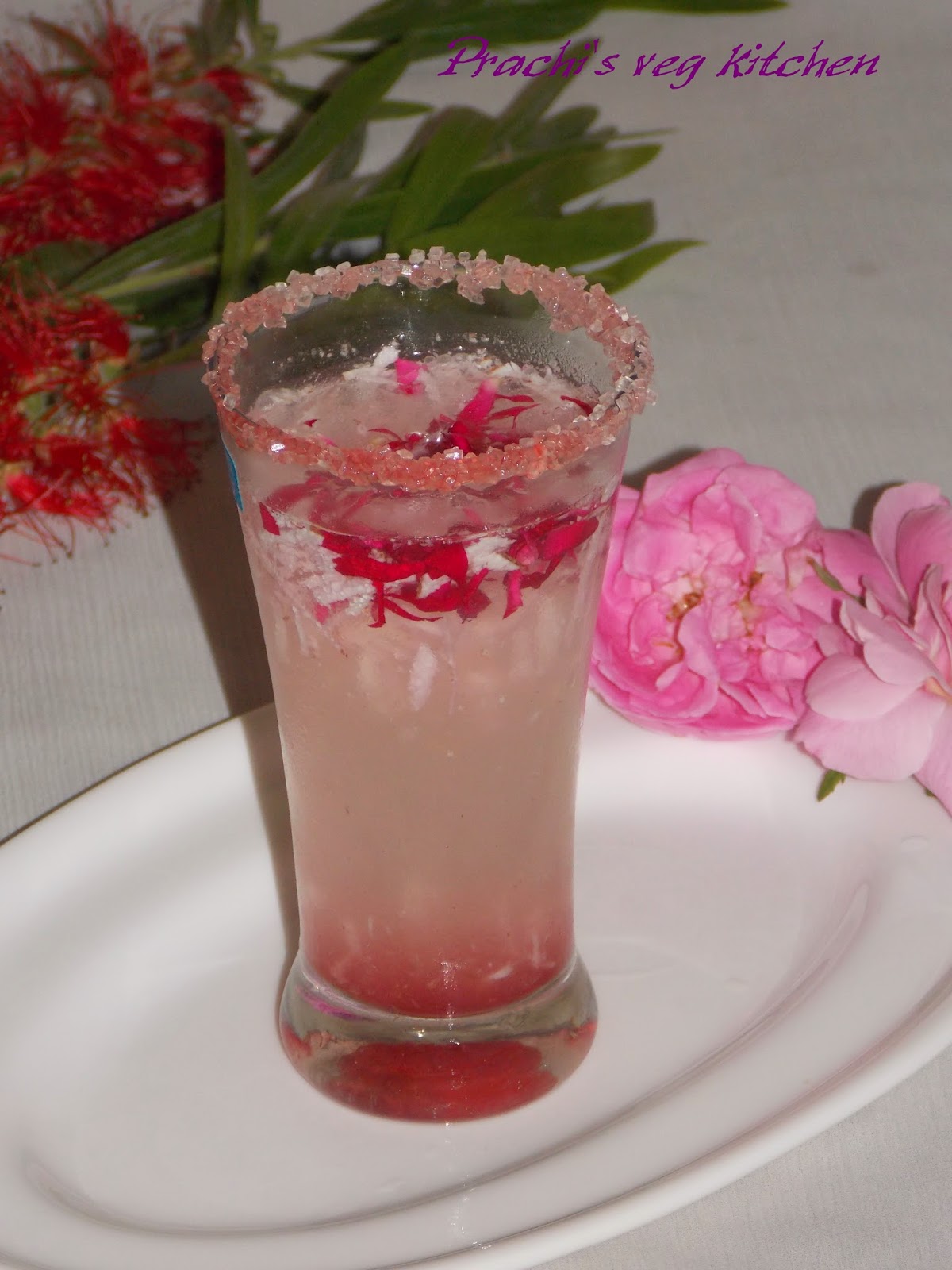 Prachi's veg kitchen Coconut Rose Drink