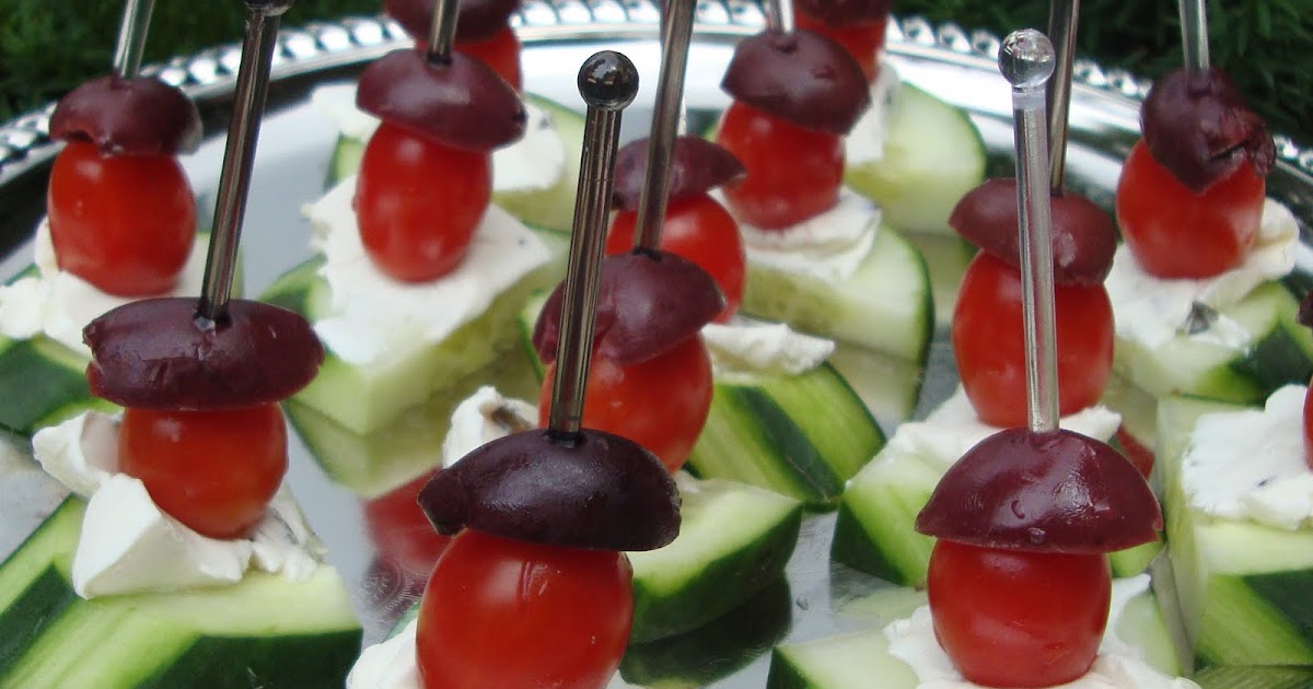 Food Floozie Cucumber, Tomato and Olive Hors d'Oeuvres