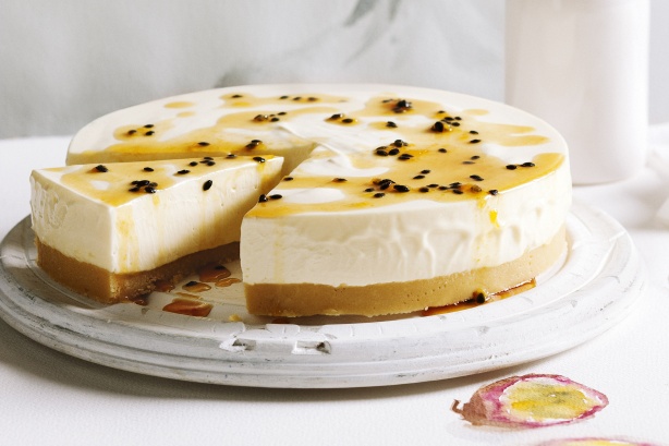 Passionfruit And White Chocolate Cheesecake Passionfruit And White Chocolate Cheesecake