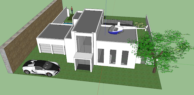 IT 200 STEVEN YANG: Google SketchUp: PROJECT 3 HOUSE