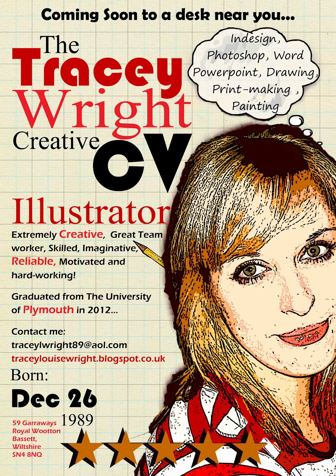 Tracey Wright Illustration Creative CV's