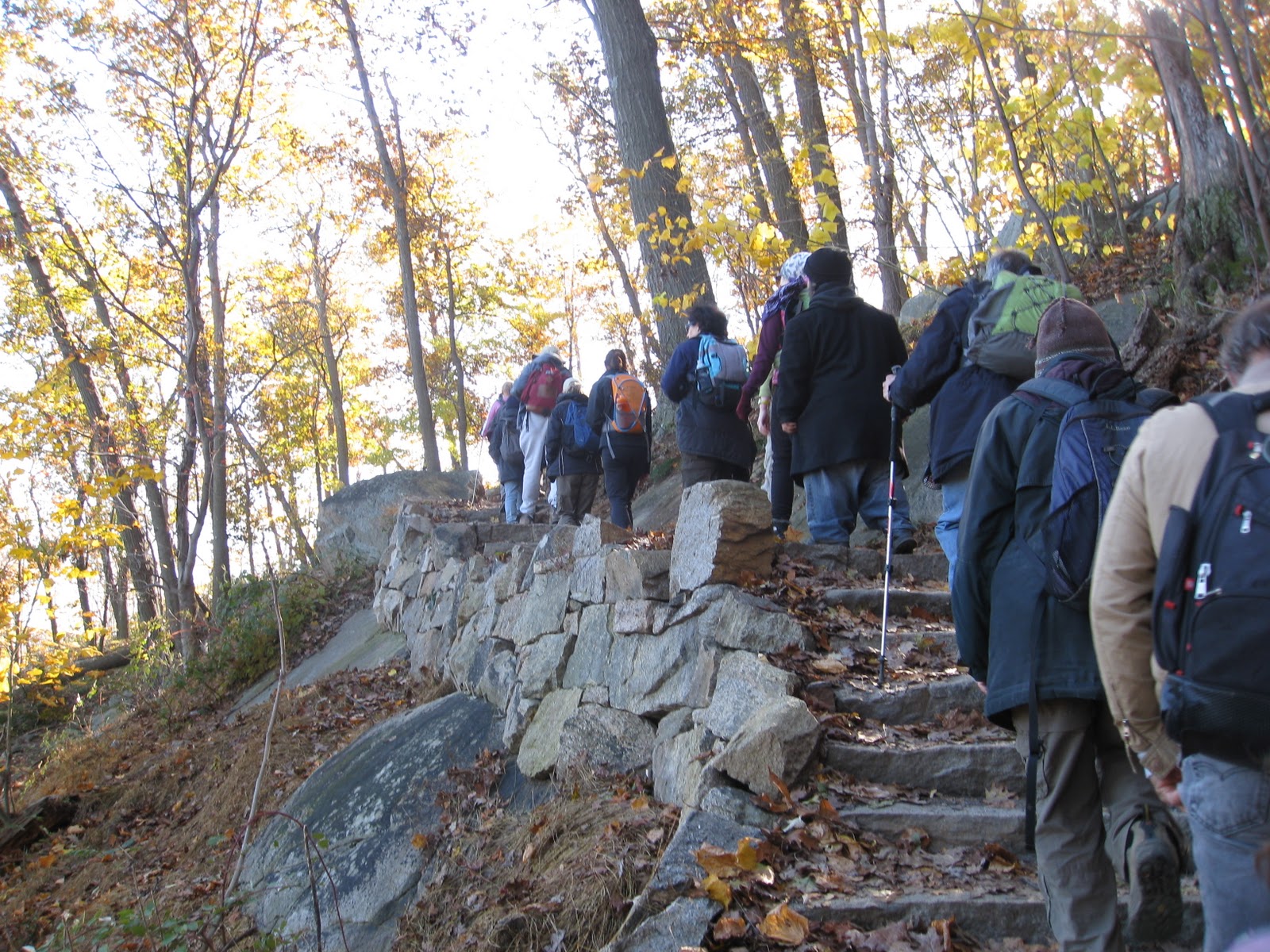 Trail Tramps Hike Bear Mountain NY,Trails or Climb Steps to Top