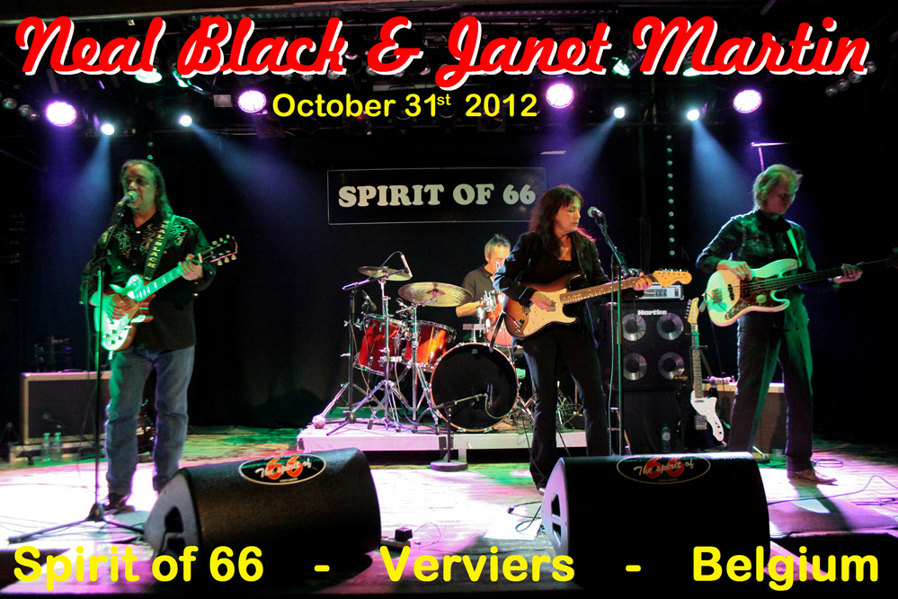 Neal Black & Janet Martin (31oct12) at the "Spirit of 66", Verviers, Belgium.