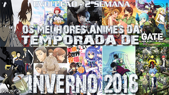 AMVeSAIMOE: Os Melhores Animes da Temporada de Inverno 2016 - Evolução 8ª  semana