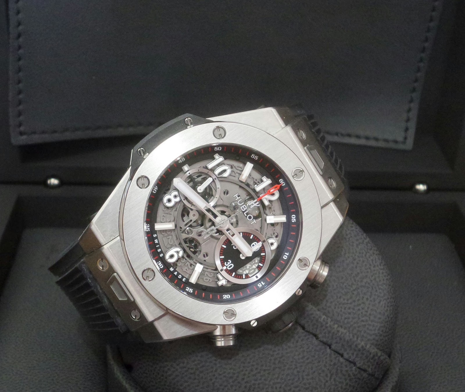 hublot big unico titanium chronograph sold hublot big unico titanium chronograph sold