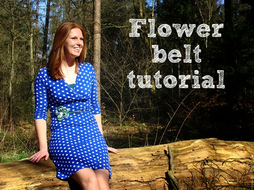 Fabric flower belt tutorial Fabric flower belt tutorial