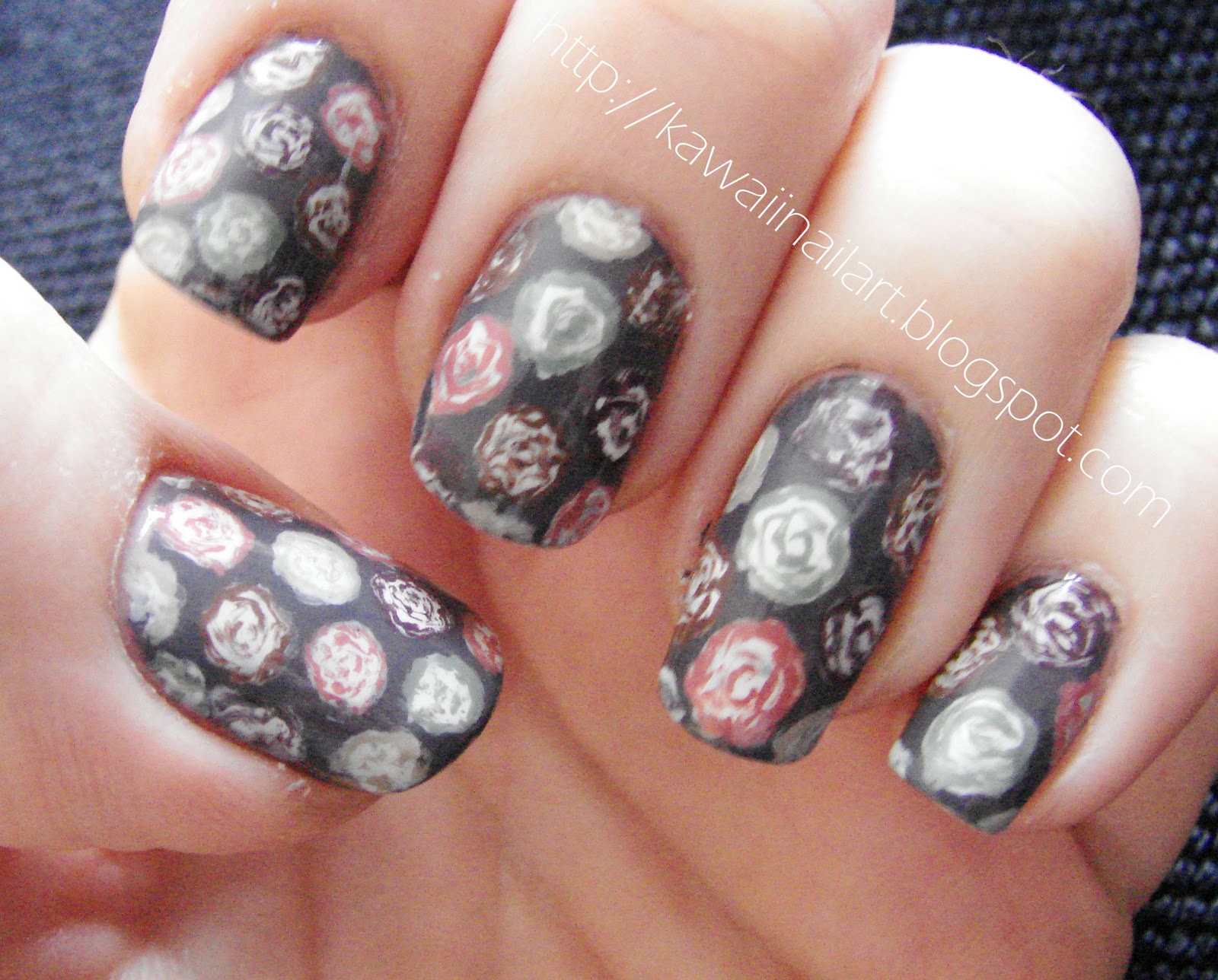 Kawaii Nail Art Liberty Rocks Wool Collection inspired Nail Art