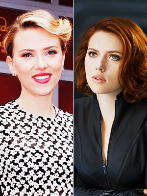 Scarlett Johansson Red vs Blonde