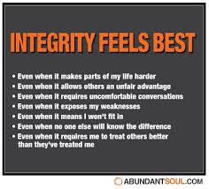 Keep your integrity even when...
