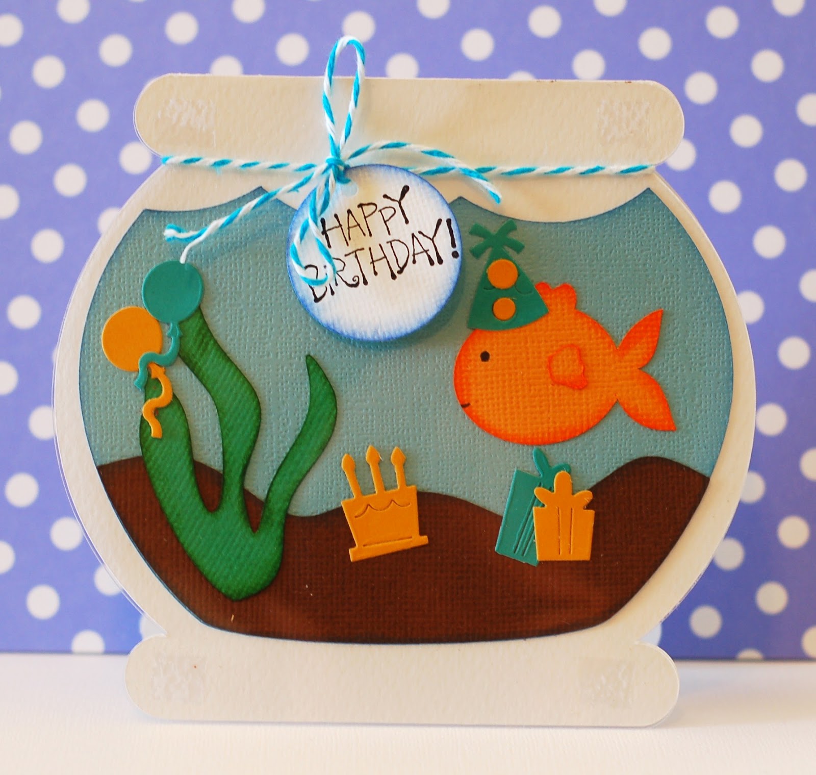 Paper Creations by Kristin Fish Bowl Shaped Cards