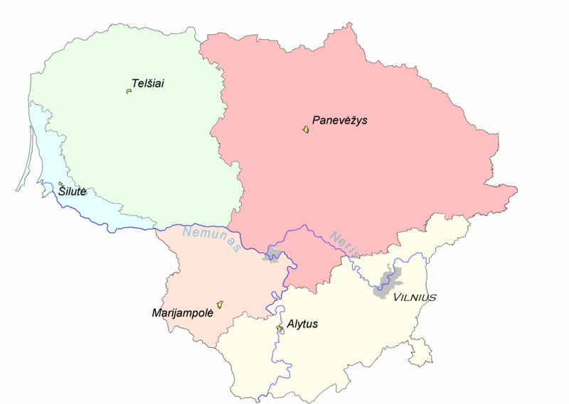 Suvalkija South West Lithuania Tourist Maps of Lithuania