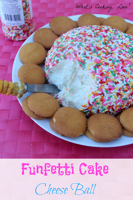 Funfetti Cake Cheese Ball Recipe Funfetti Cake Cheese Ball Recipe