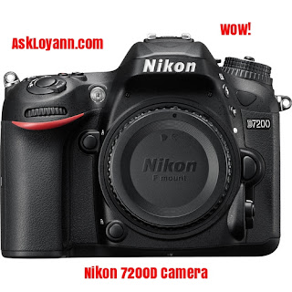 Nikon DSLR D7200 Camera Front View