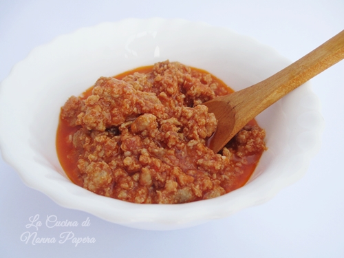 ragù di carne in pentola a pressione