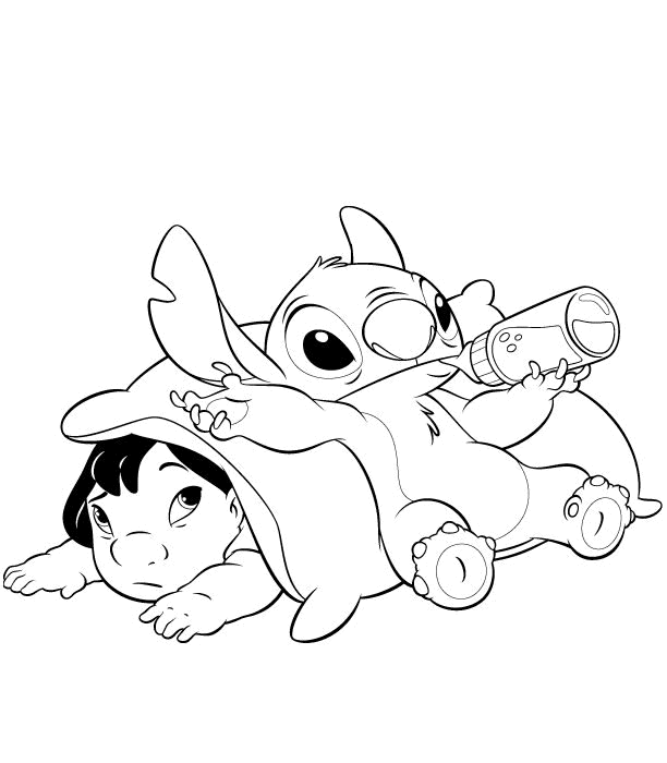 Lilo and Stitch Disney Coloring Pages Ideas