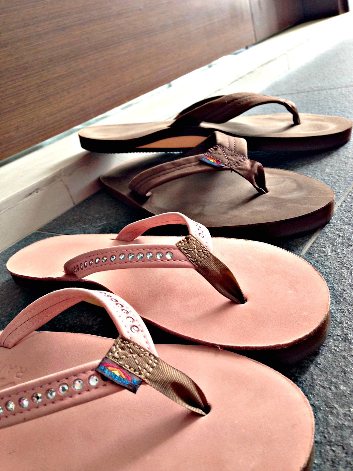 rainbow flip flops wide feet