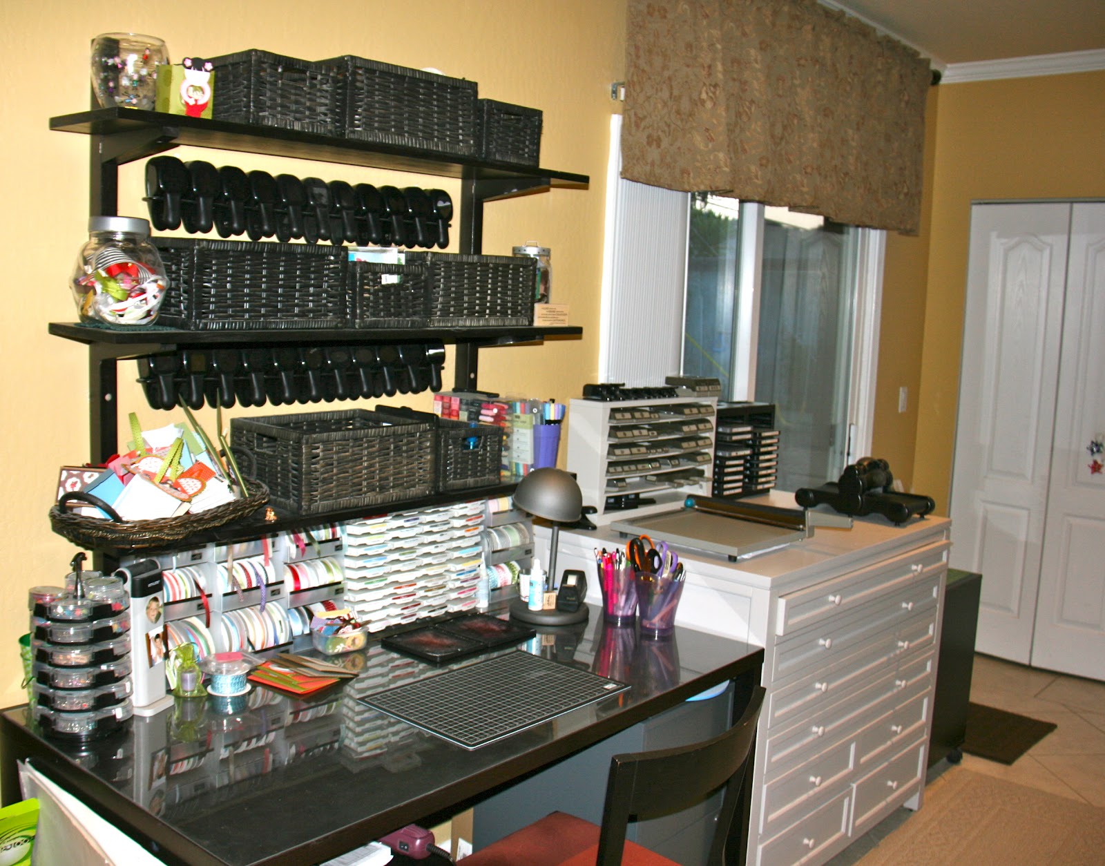 Elaine's Creations Craft Area Organization