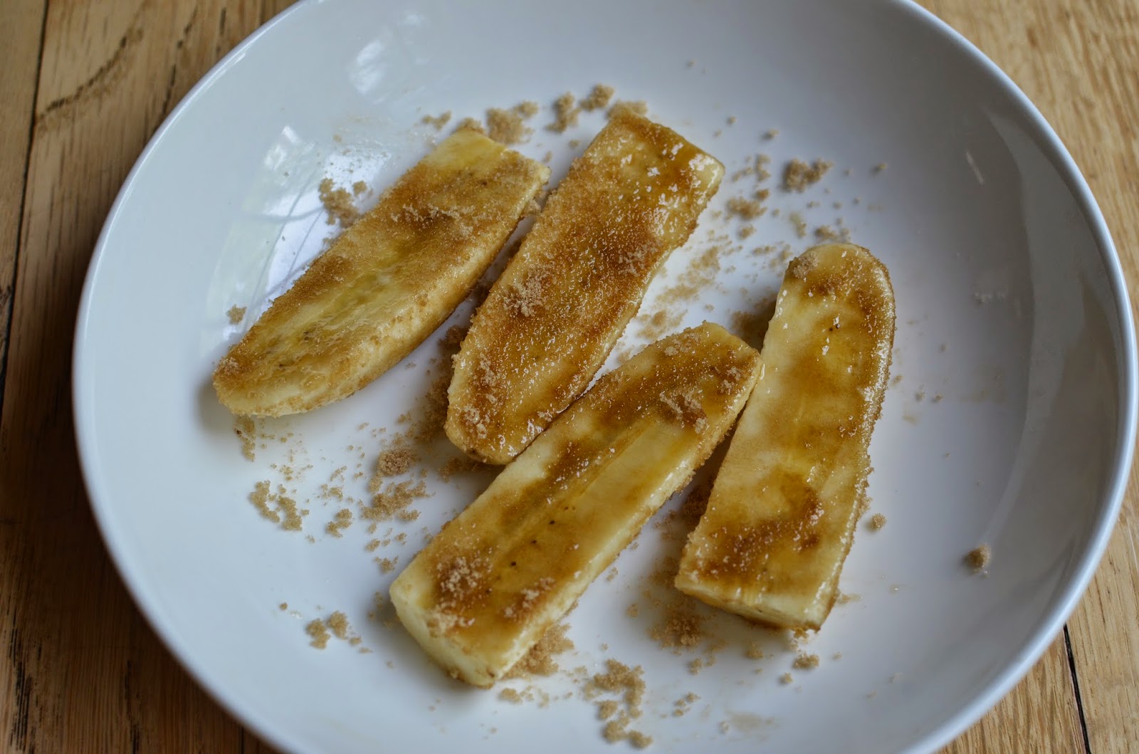 Playing with Flour Caramelized banana split