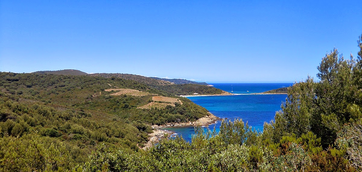 View from Cap Lardier with Cap Camarat lighthouse in distance