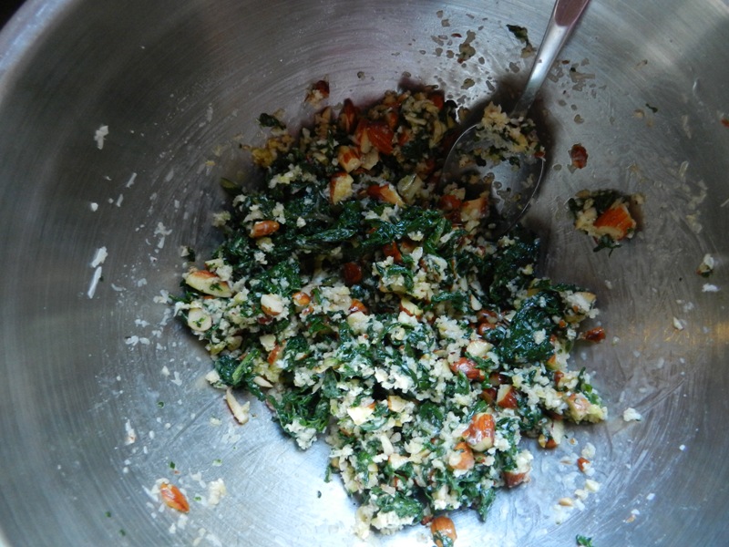 Kale Eats Chard Cakes with Parsley Sauce
