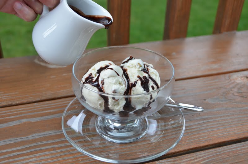 Playing with Flour Lighter chocolate sauce