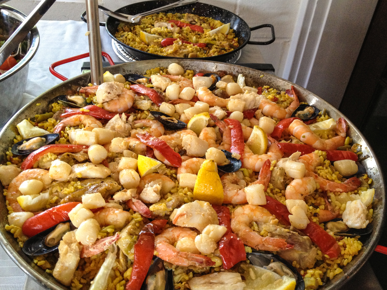 Real Paella with saffron rice