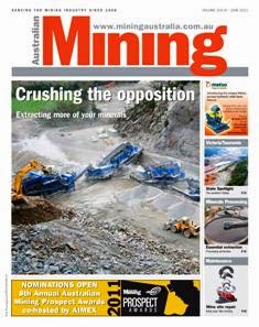 Australian Mining - June 2011 | ISSN 0004-976X | TRUE PDF | Mensile | Professionisti | Impianti | Lavoro | Distribuzione
Established in 1908, Australian Mining magazine keeps you informed on the latest news and innovation in the industry.