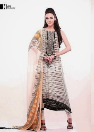 nishat long frocks