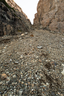 long choss gully which leads to H'Kusam's Ridge