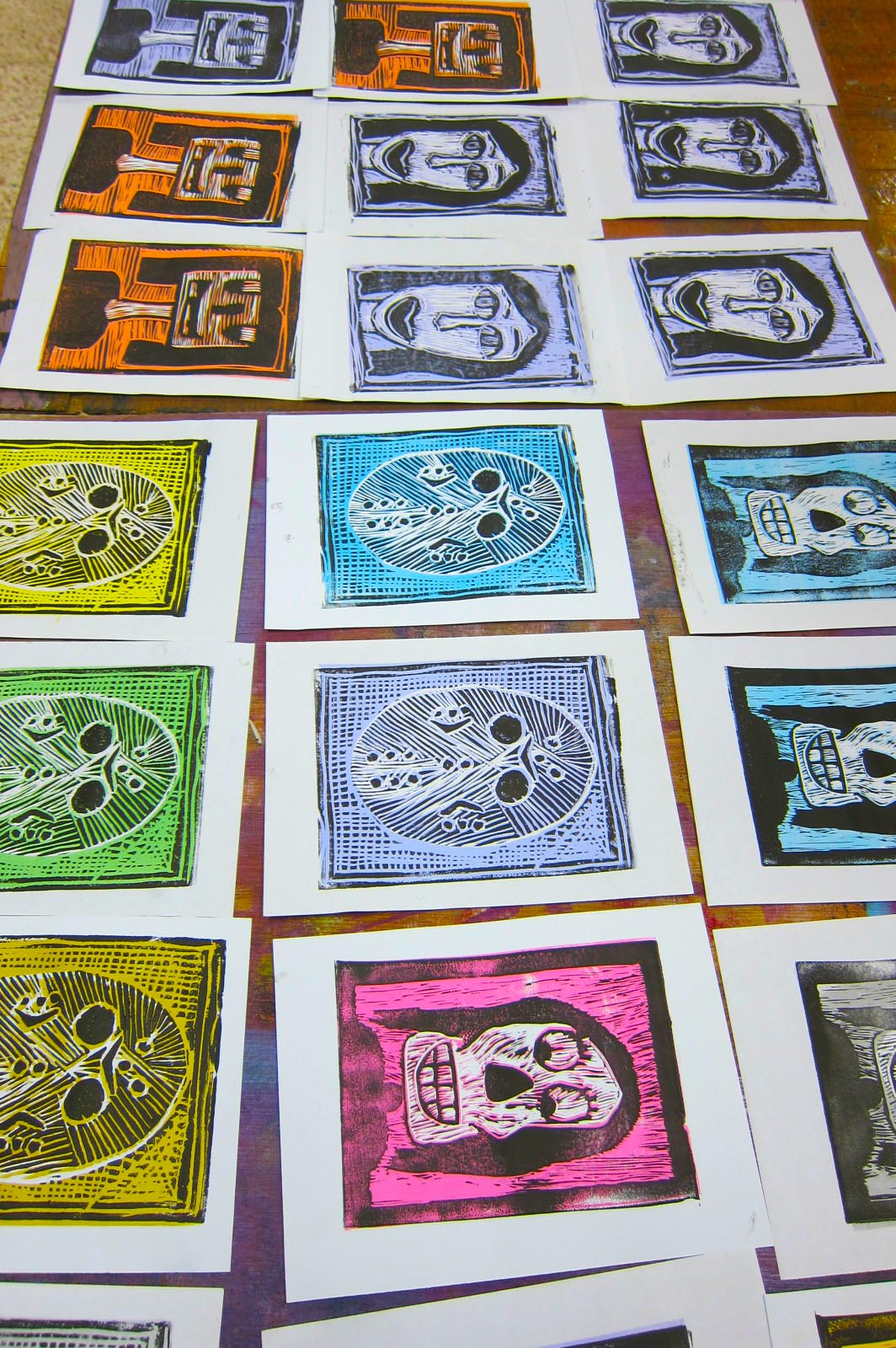 Mr. Bob's Middle & High School Art Room Block Reduction Printmaking