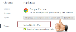 Google Chrome Yeni Sürüm Güncellemeleri