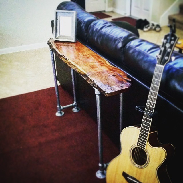 Rustic DIY Projects How To Industrial Sofa Table