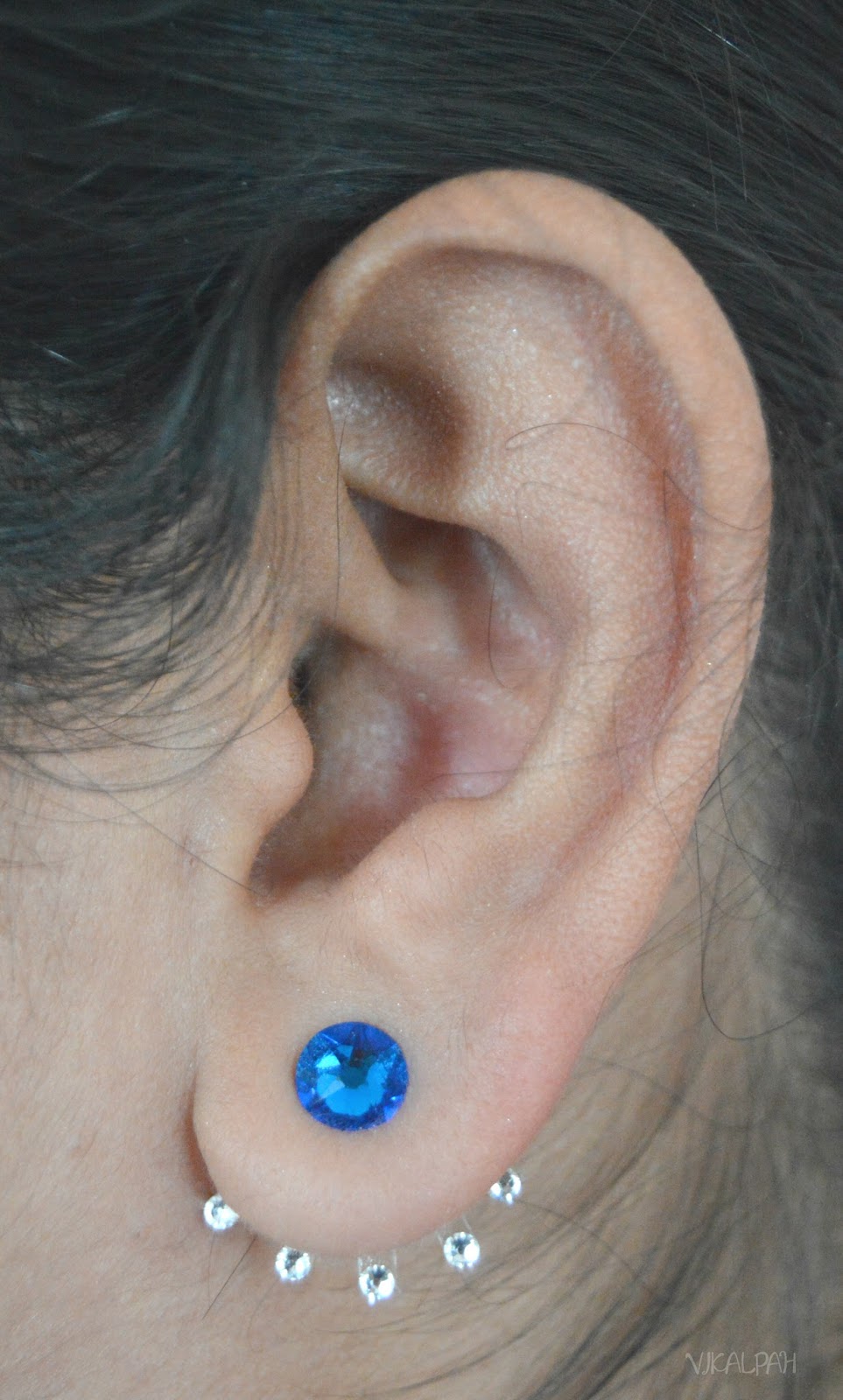 Vikalpah DIY Double Sided Earrings with Swarovski crystal post