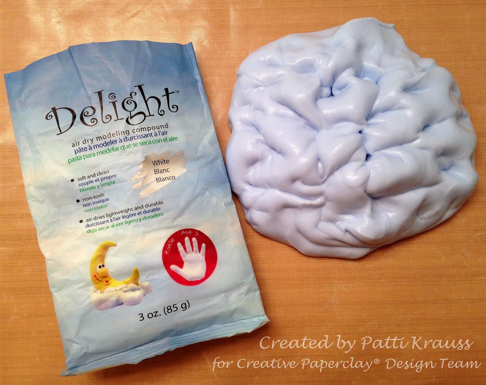 Creative Paperclay® air dry modeling material How to make Butter Slime with Delight™ Clay and