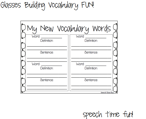 vocabulary building worksheet