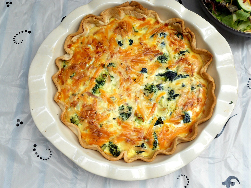 Farm Fresh Vegetable Quiche Meatless Mondays HezziD's Books and Cooks