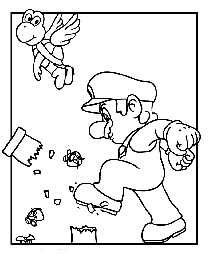 Mario Coloring Pages | Coloring Pages For Kids