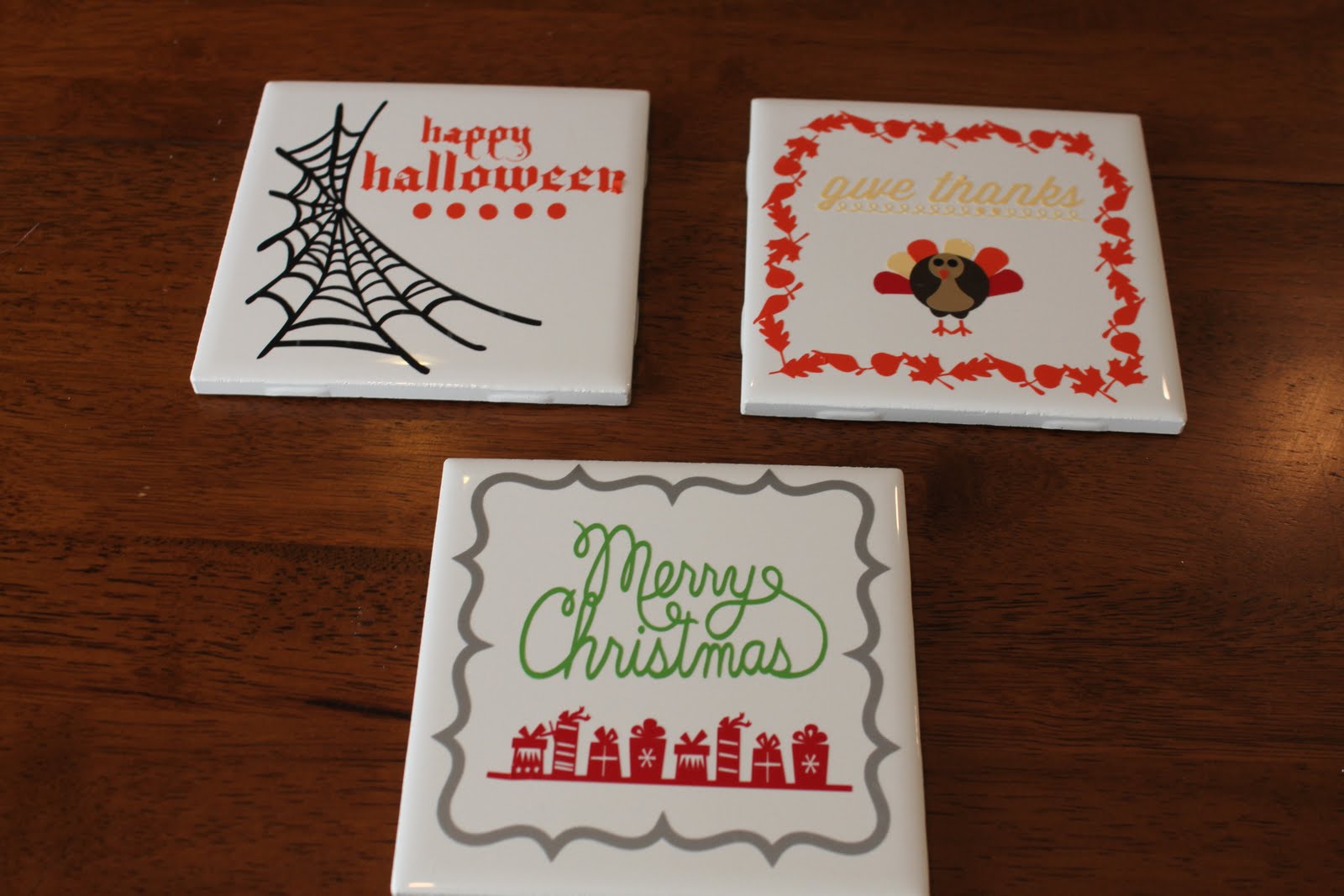 Christmas Gift Idea 4×4 Monthly Decorative Holiday Tiles Keeping it