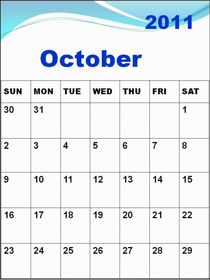 october 2011 calendar. Calendar+for+october+2011