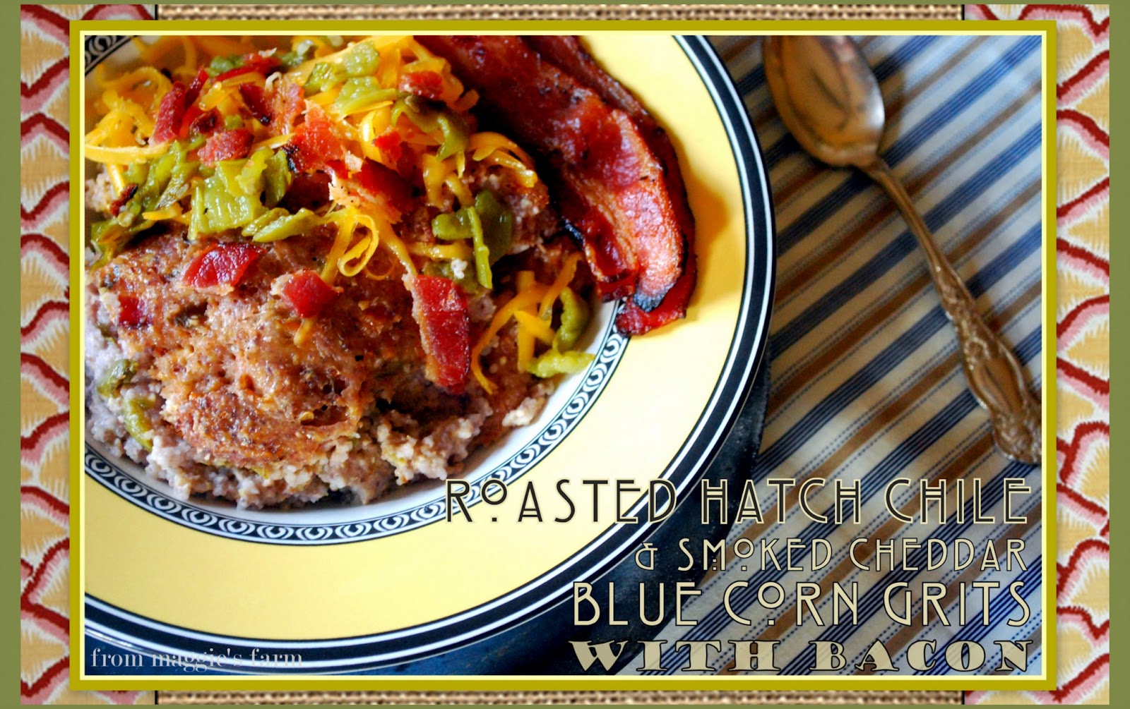 Notes from Maggie's Farm roasted hatch chile & smoked cheddar blue