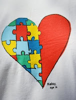 Autism puzzle piece heart