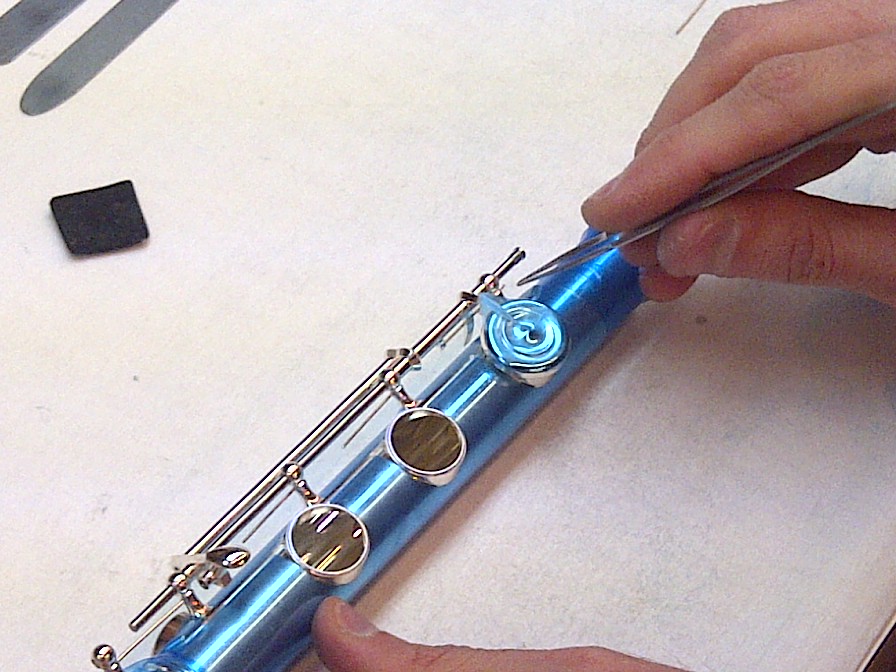 Flute Builder Installing Springs