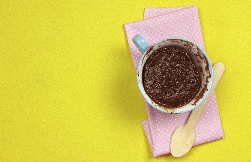 Uma receita de cinco minutos: bolo de caneca de Nutella!
